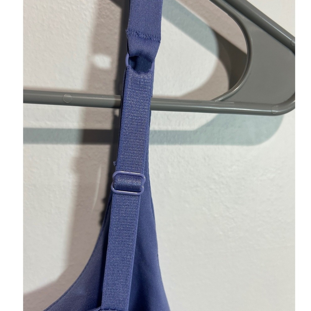 Womens Cami Large Periwinkle Blue Bodyshape Adjustable Straps Solid Layer basic - Picture 4 of 6
